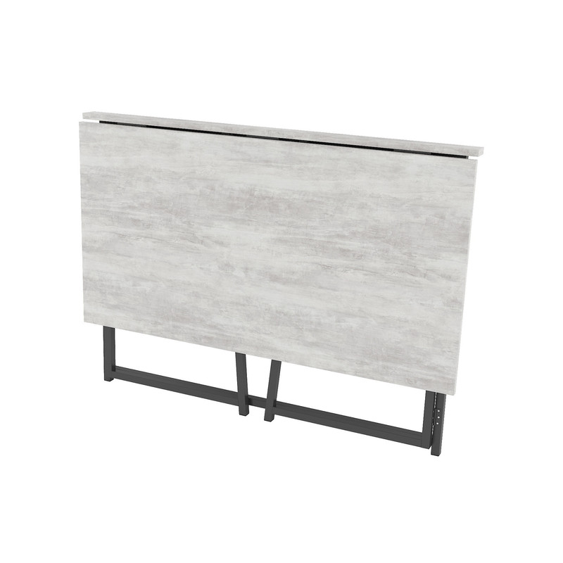 Стіл розкладний Д-39 756х1044х600 (ВхШхГ) бетон - чорний