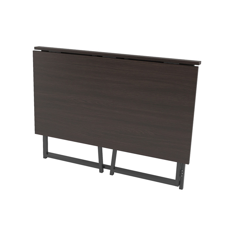 Стіл розкладний Д-39 756х1044х600 (ВхШхГ) венге темний - чорний