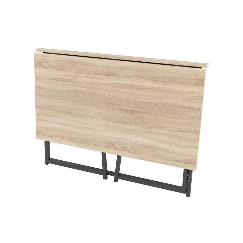 Стіл розкладний Д-39 756х1044х600 (ВхШхГ) дуб сонома -чорний