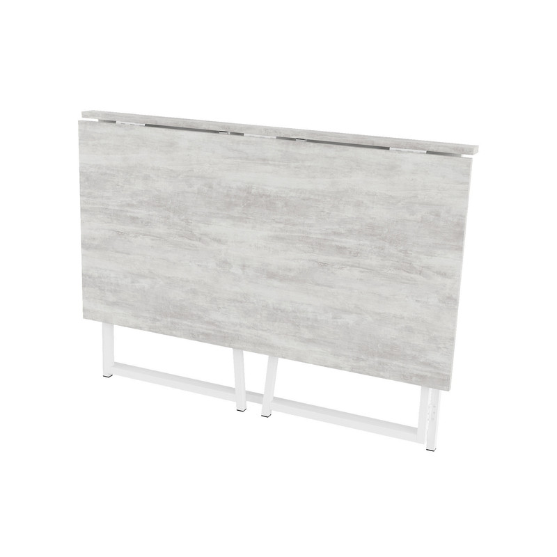 Стіл розкладний Д-39 756х1044х600 (ВхШхГ) бетон-білий