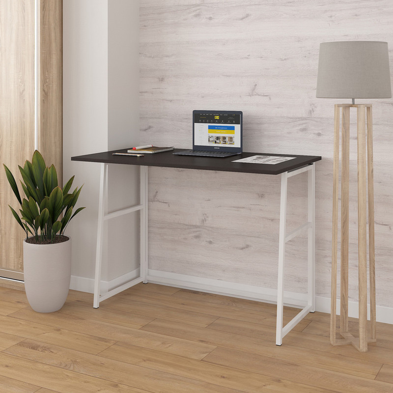 Стіл розкладний Д-39 756х1044х600 (ВхШхГ) венге темний-білий