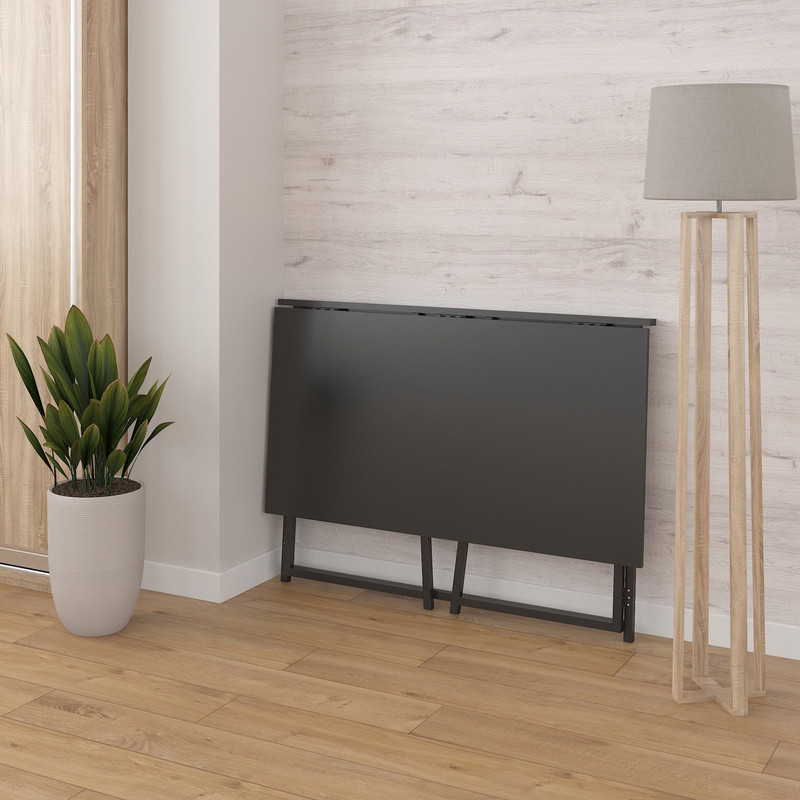 Стіл розкладний Д-39 756х1044х600 (ВхШхГ) чорний матовий