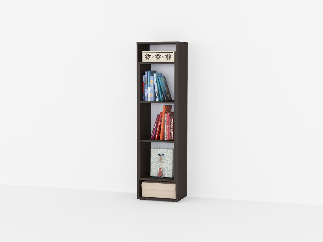 Книжкова полиця А-71 венге темний