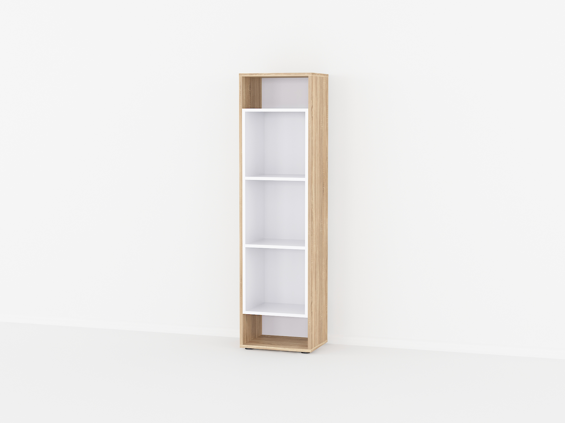 Книжкова полиця А-71 дуб сонома - білий