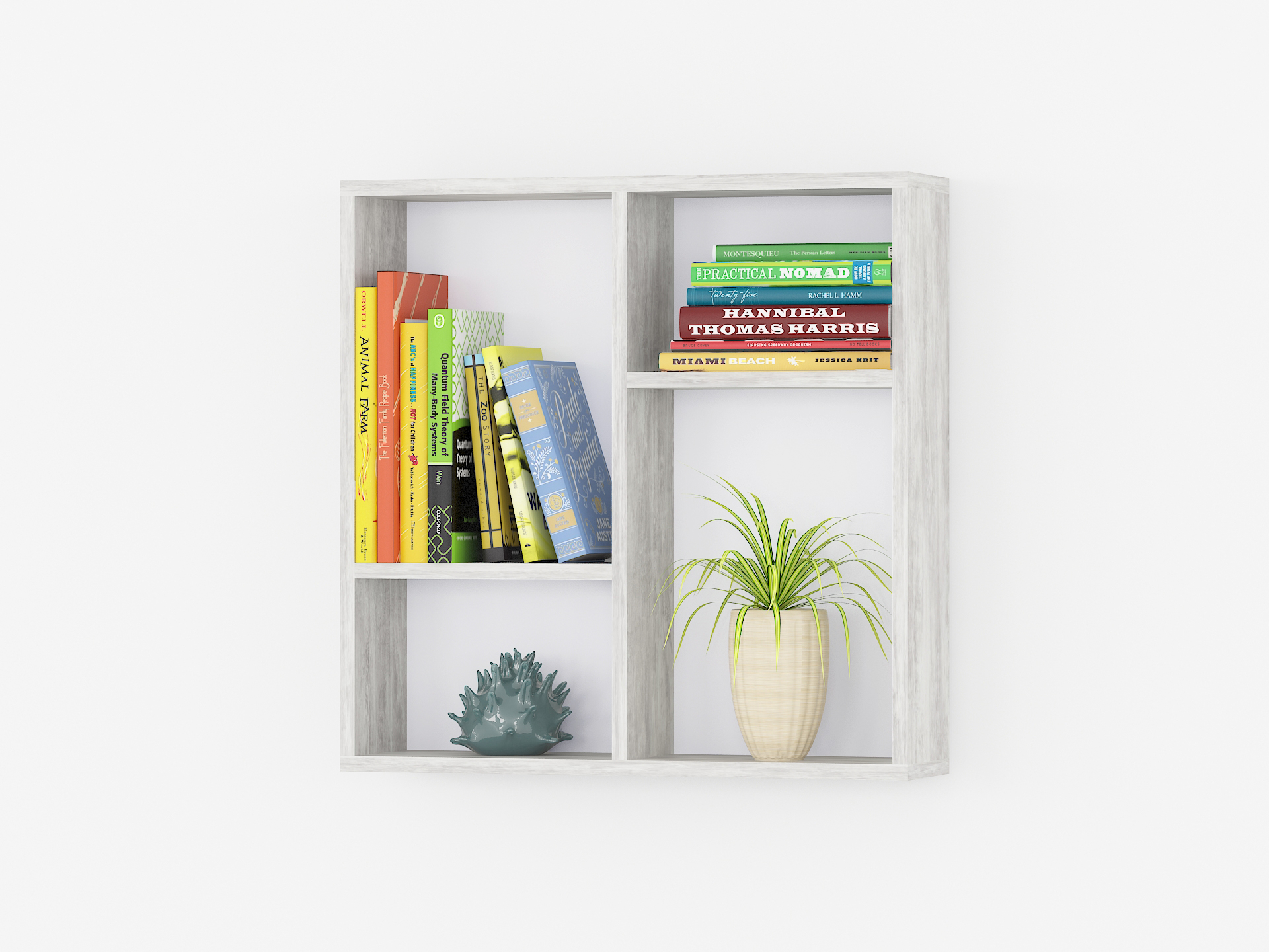 Настінні полиці А-66 (2шт в комплекті) бетон