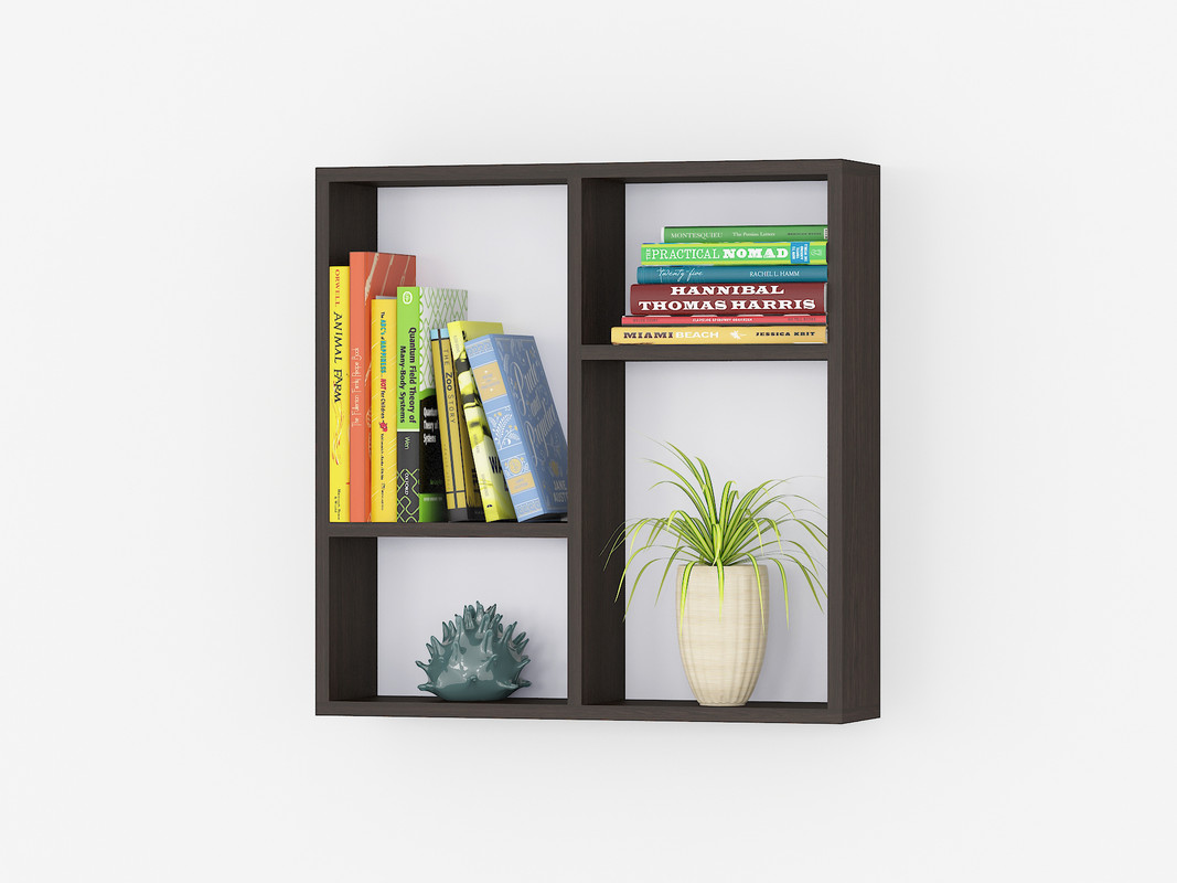 Настінні полиці А-66 (2шт в комплекті) венге темний