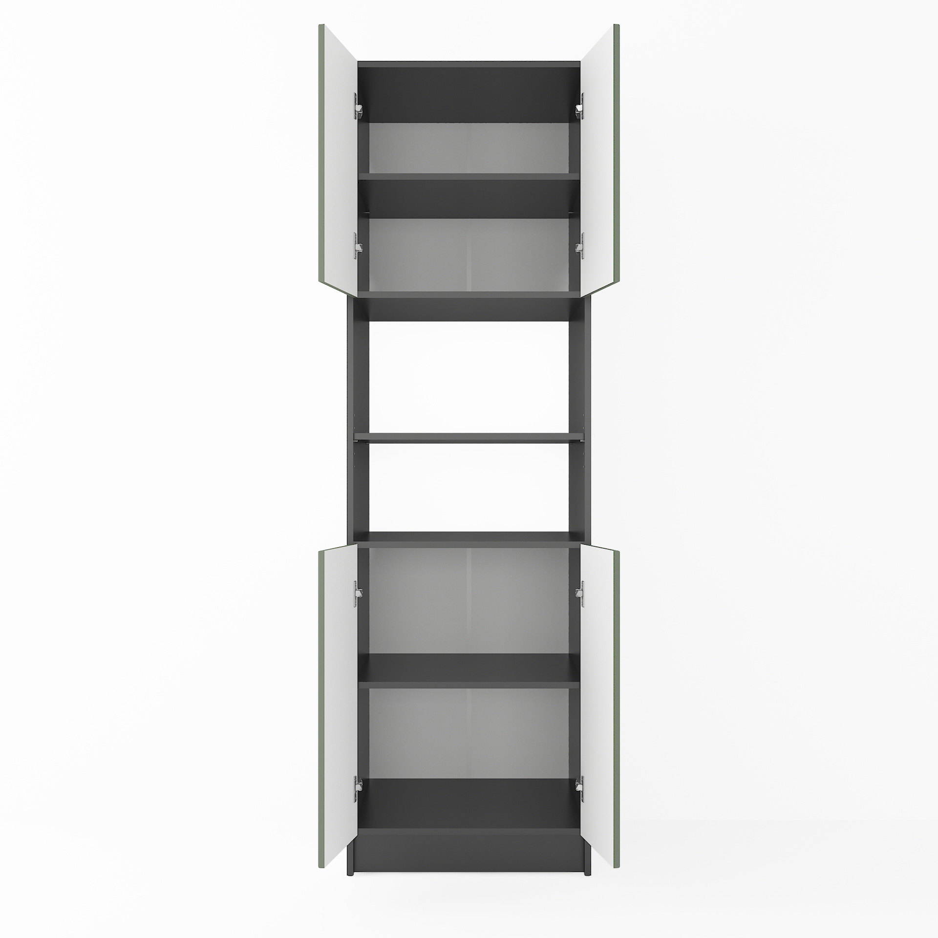 Пенал для кухні К-75 чорний - камуфляж