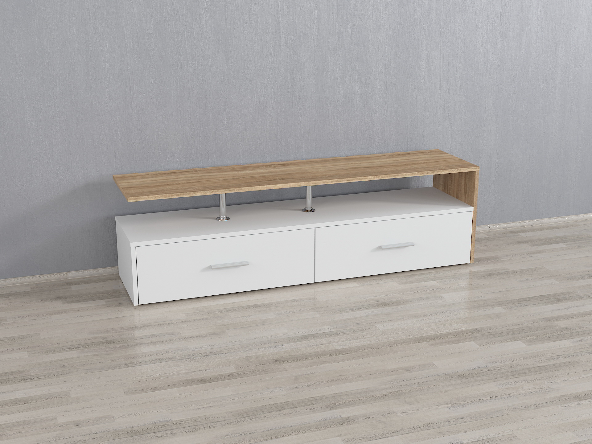 Тумба під ТВ А-88 дуб сонома - білий