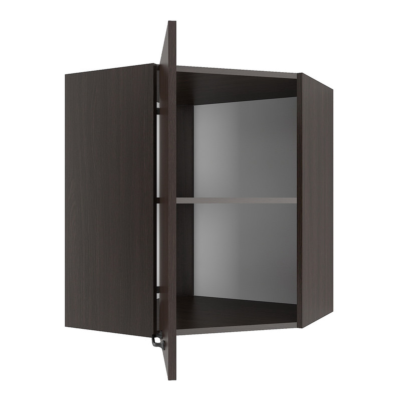 Шафа навісна кутова 600мм Н-17 венге темний