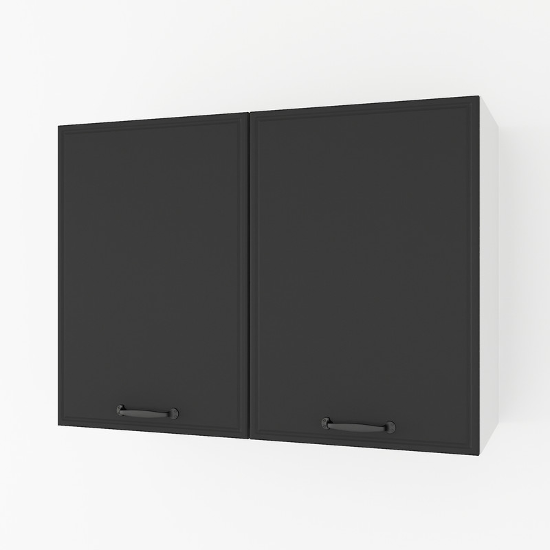 Шафа навісна 800мм К-62 білий-чорний