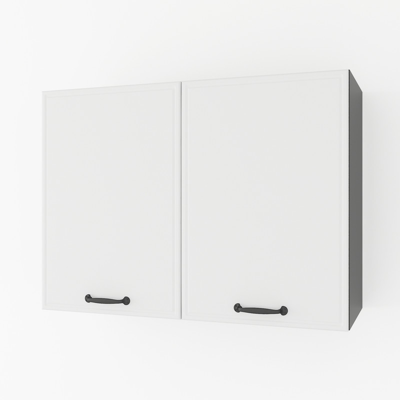 Шафа навісна 800мм К-62 чорний-білий