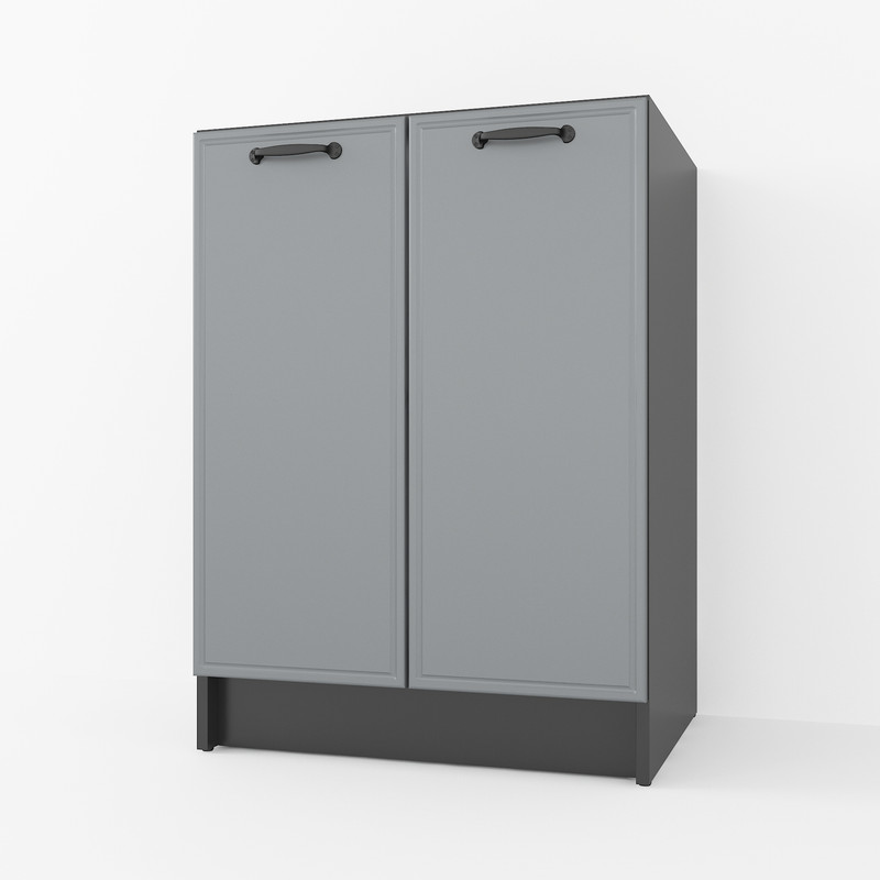 Тумба низ 600мм К-63 (без стільниці) чорний - асфальт