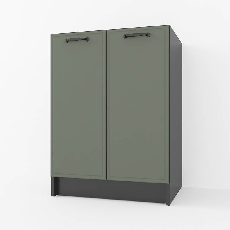 Тумба низ 600мм К-63 (без стільниці) чорний - камуфляж