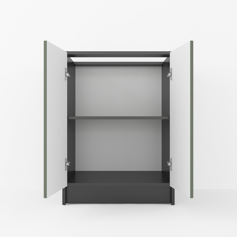 Тумба низ 600мм К-63 (без стільниці) чорний - камуфляж