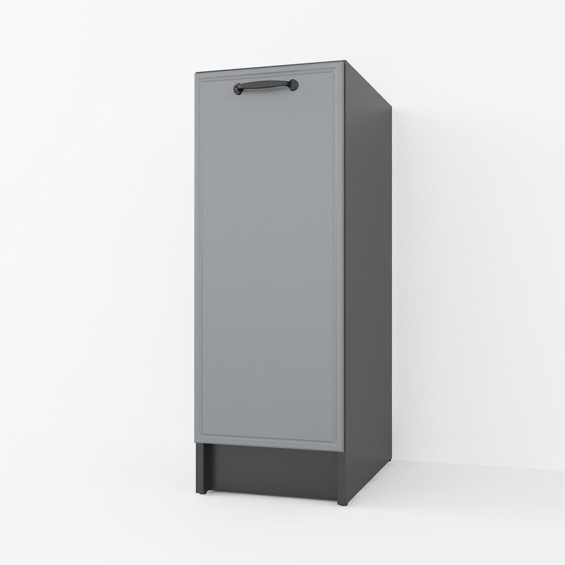 Тумба низ 300мм К-57 (без стільниці) чорний - асфальт