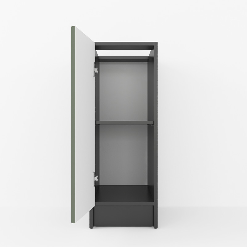 Тумба низ 300мм К-57 (без стільниці) чорний - камуфляж