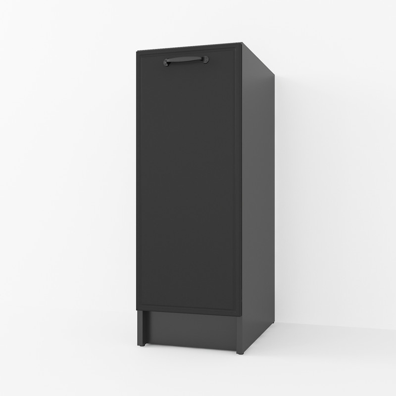 Тумба низ 300мм К-57 (без стільниці) чорний матовий