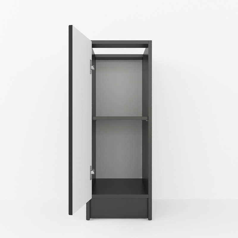 Тумба низ 300мм К-57 (без стільниці) чорний матовий