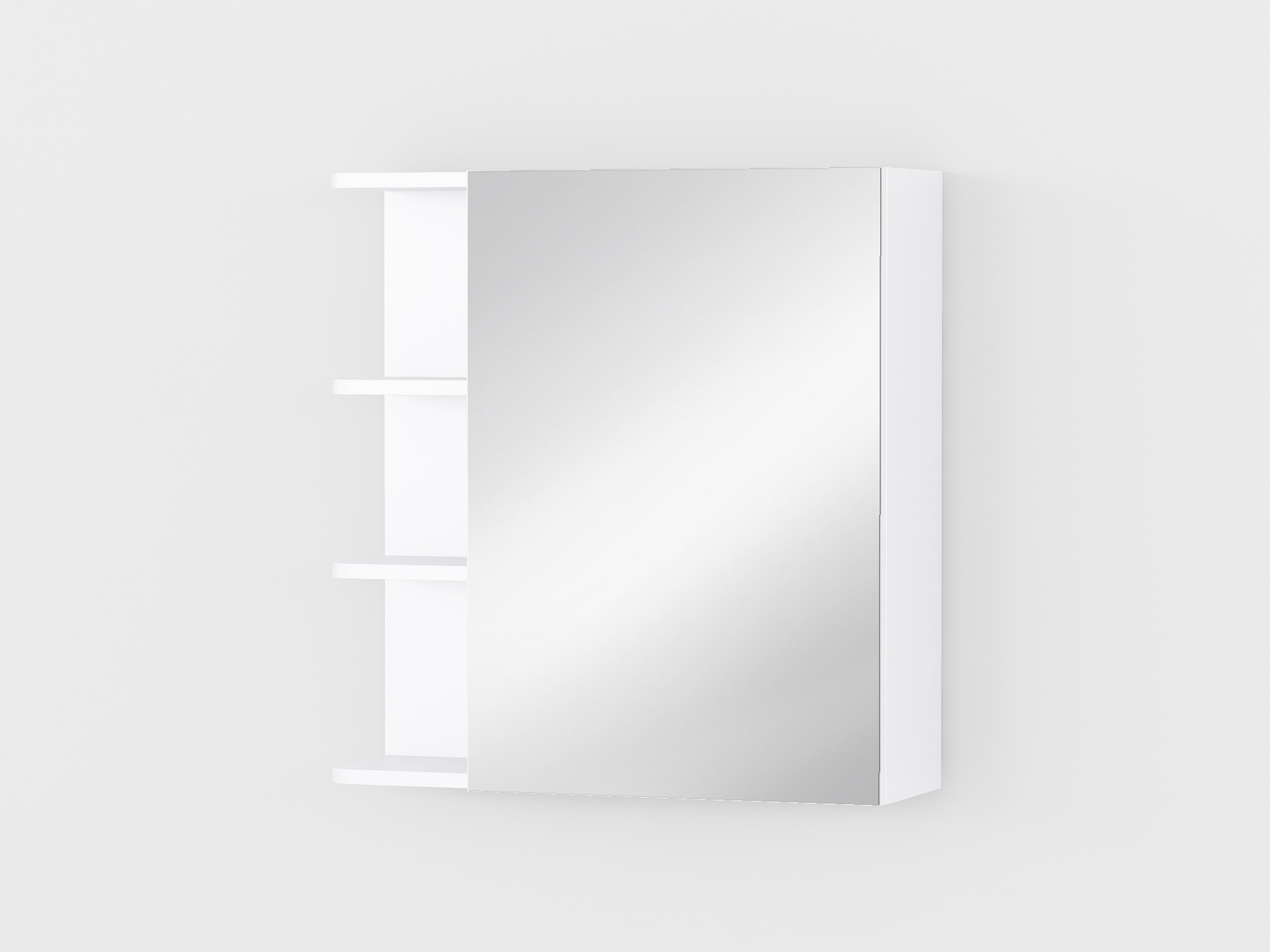 Полиця навісна з дзеркалом А-51 білий