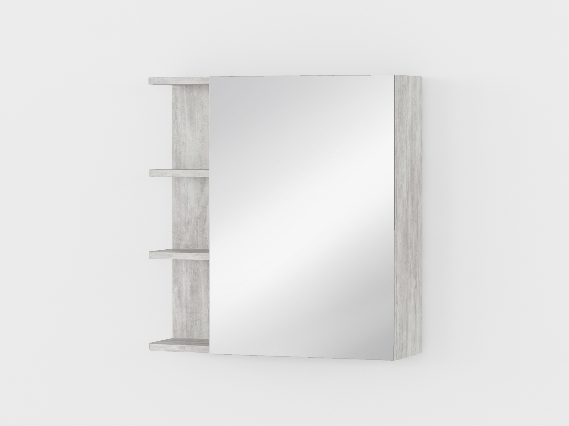 Полиця навісна з дзеркалом А-51 бетон