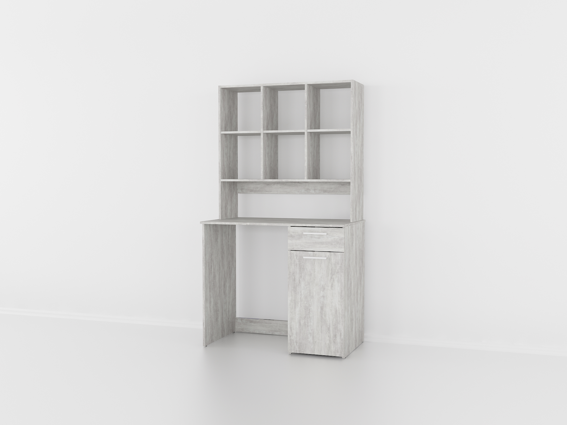 Тумба під пральну машину з полицями А-29 бетон