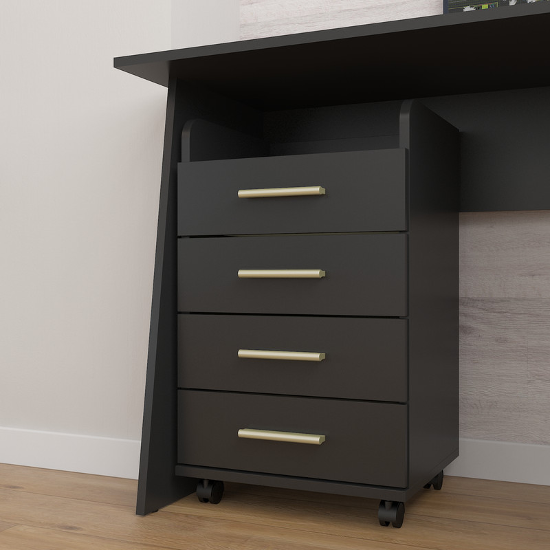 Комод А-36 чорний матовий