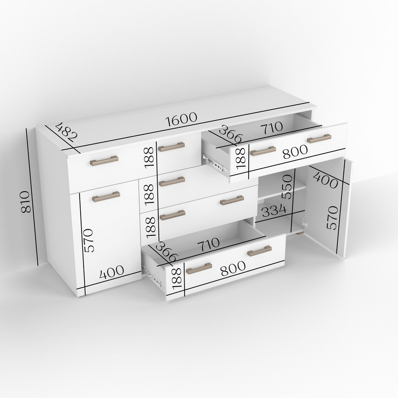 Комод ТКБ-377.2 венге темний