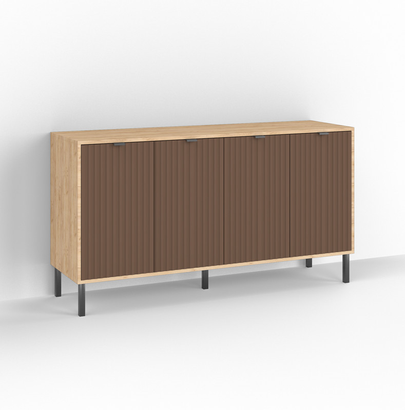 Комод П-7 Дуб Крафт - Смажена Кава