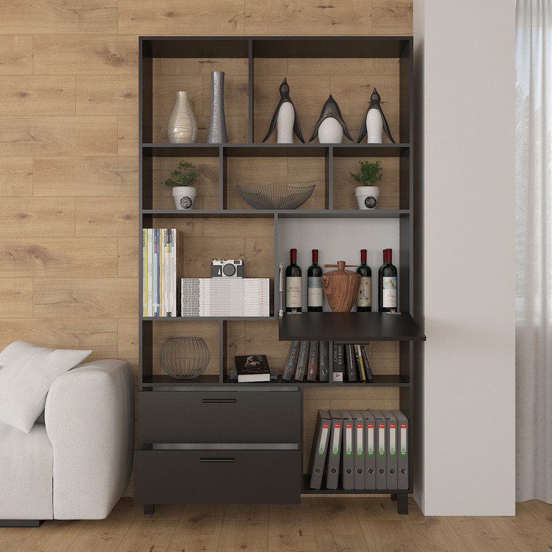 Стелаж А-176 чорний матовий