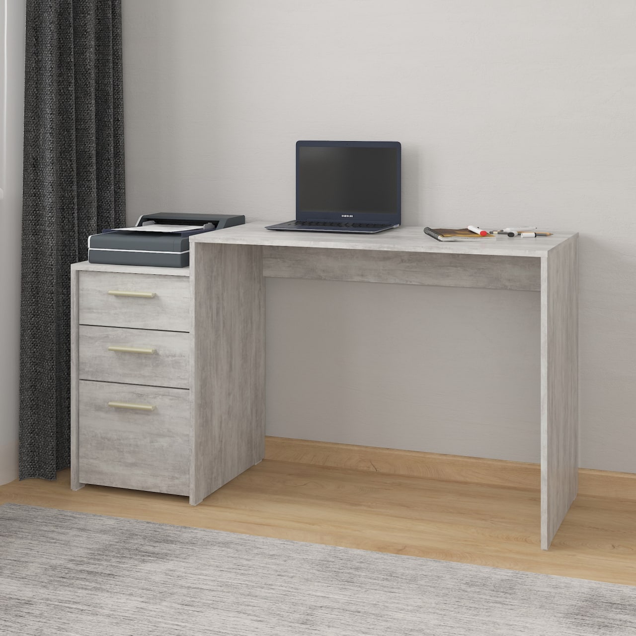 Комп'ютерний стіл А-187 бетон