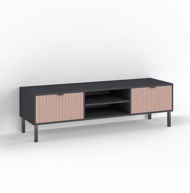 Тумба під ТВ П-5 Антрацит - Туманний Беж