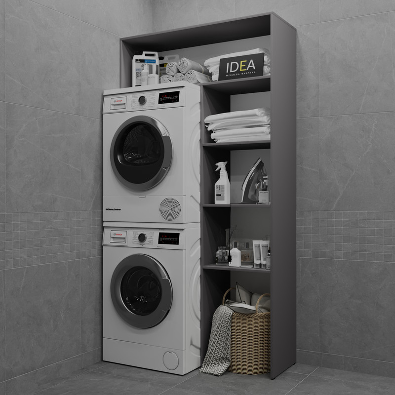 Тумба під пральну машину В-48 Шифер сірий