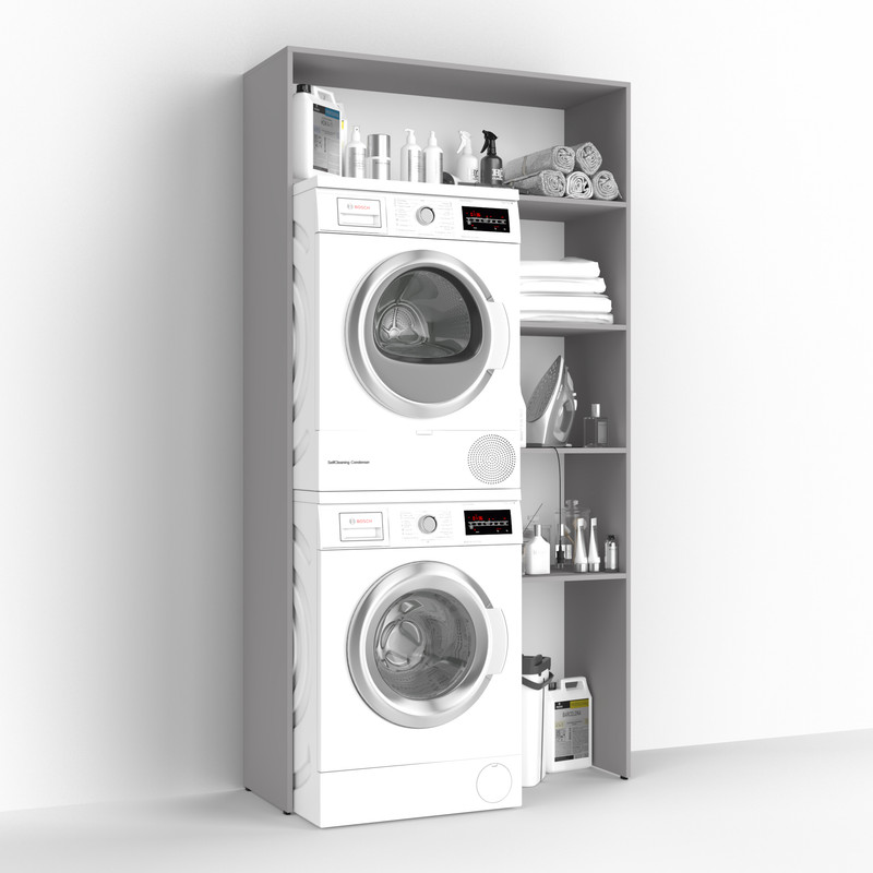 Тумба під пральну машину В-48 Шифер сірий