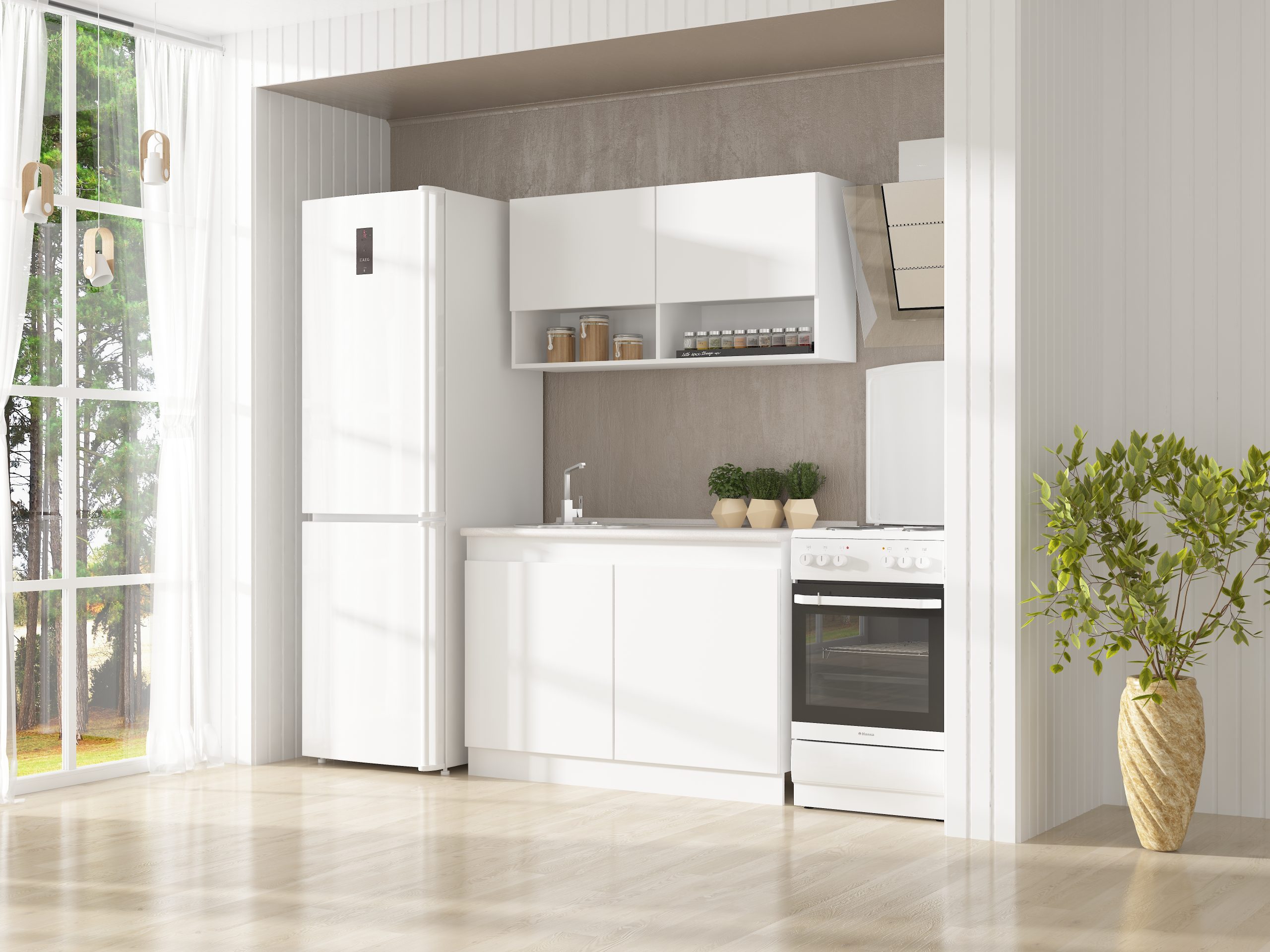 Модульна Кухня К-32 1.2м білий