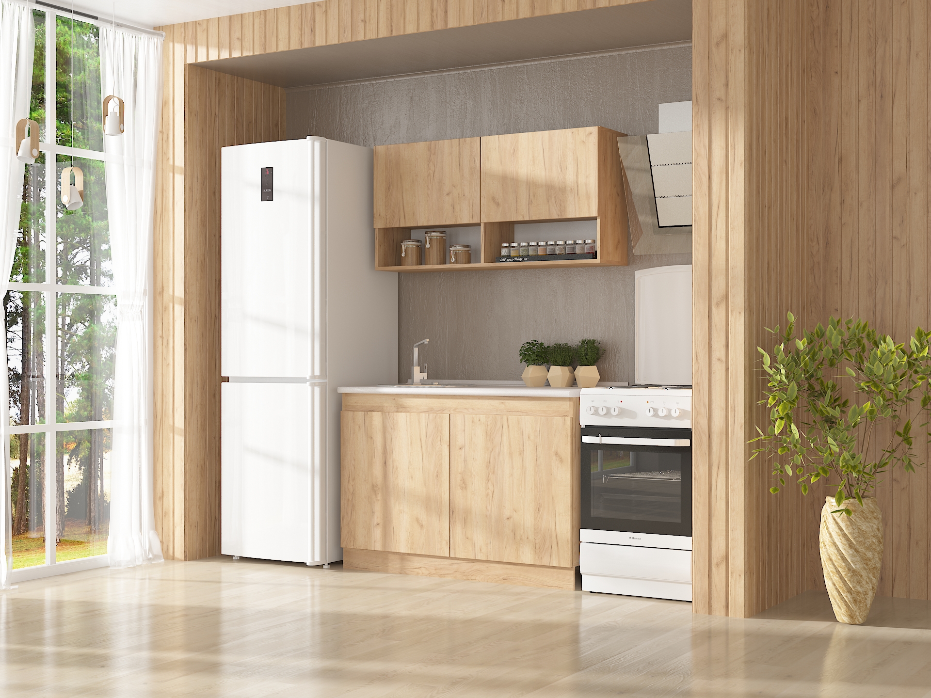 Модульна Кухня К-32 1.2м дуб крафт