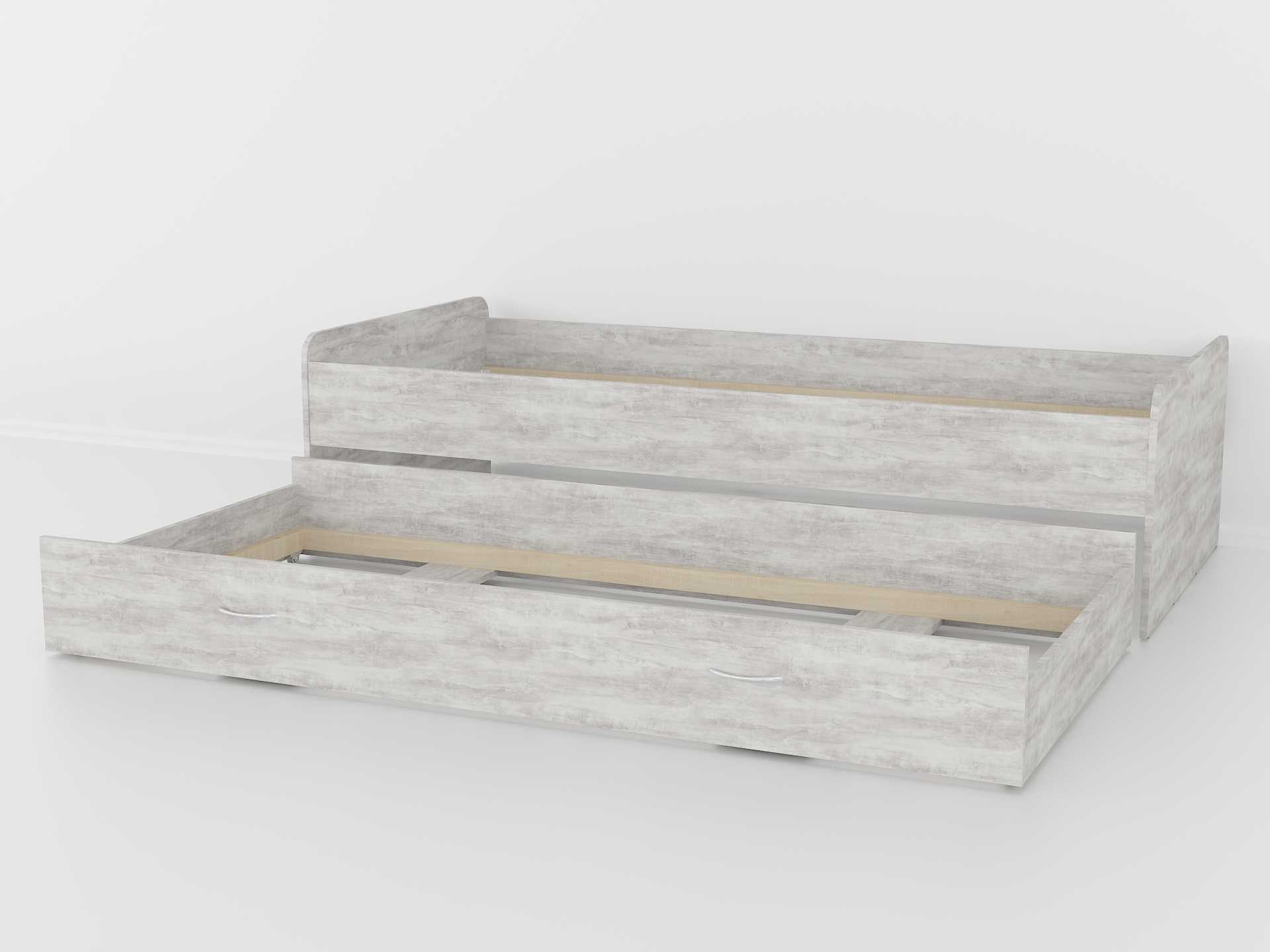 Ліжко двухспальне А-30 бетон