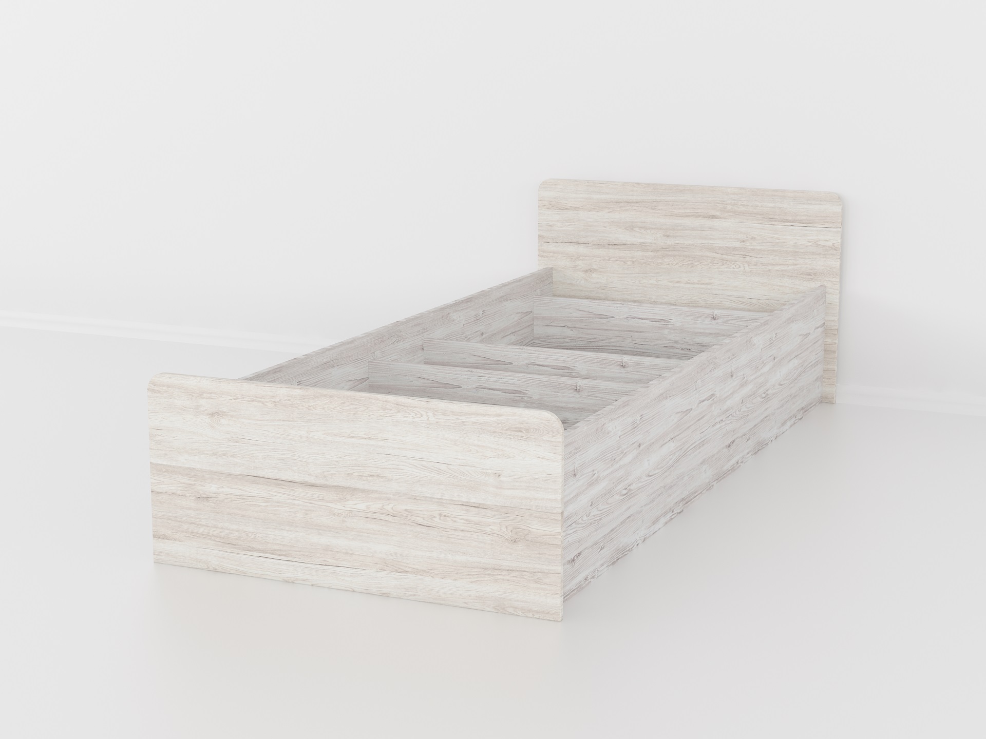 Ліжко одинарне КТ-573.1 дуб глазго