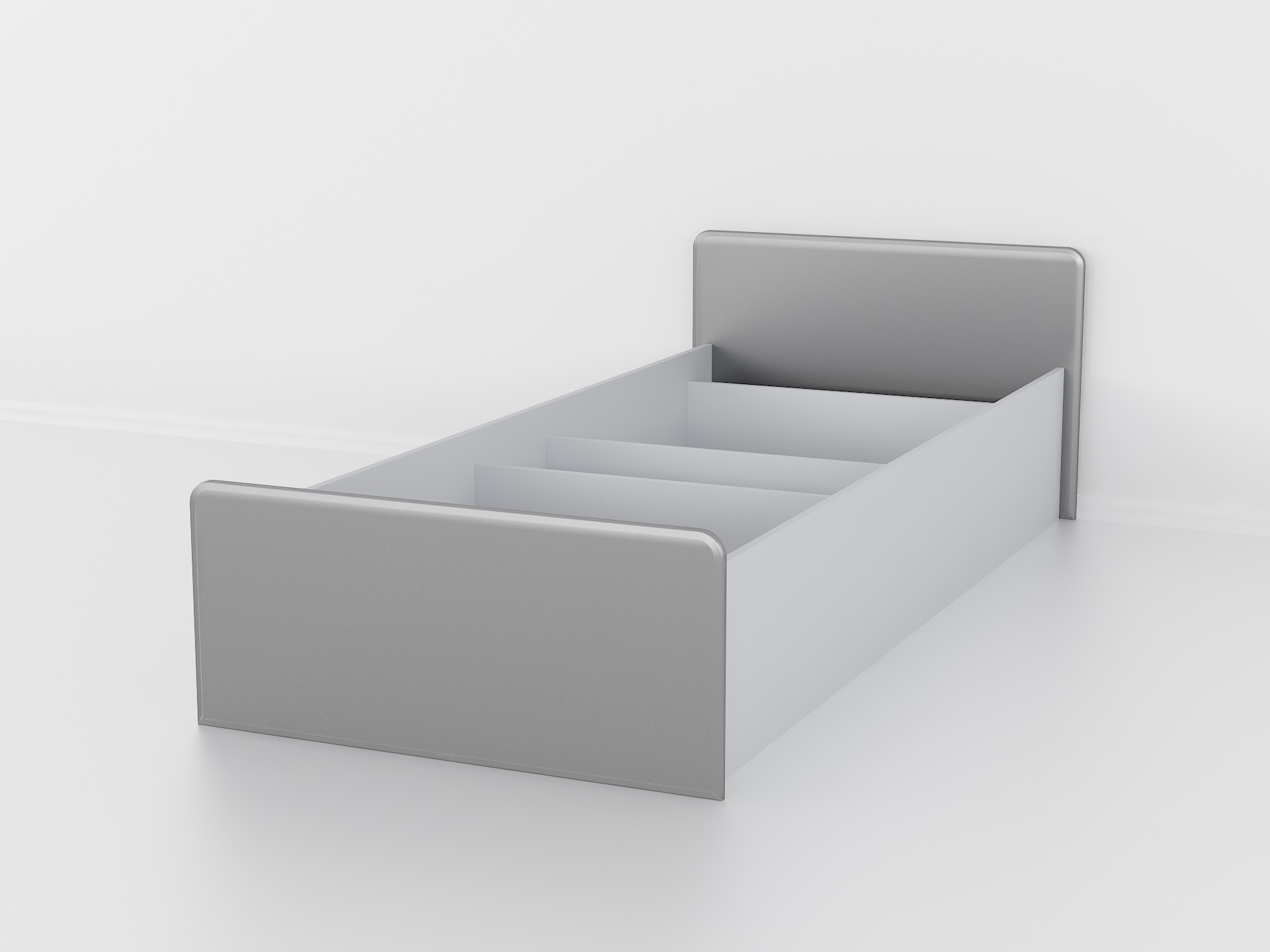 Ліжко одинарне КТ-573.1 металік