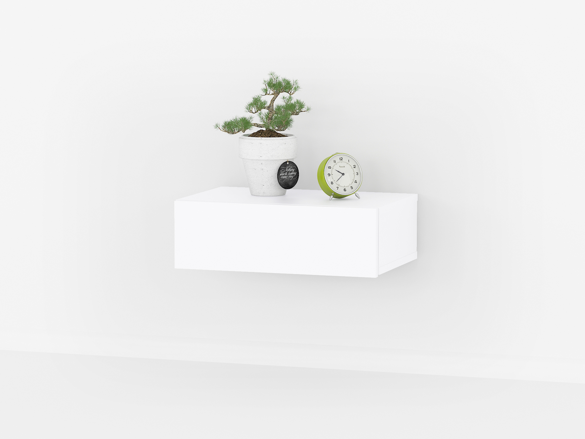 Навісна приліжкова тумба А-102 білий