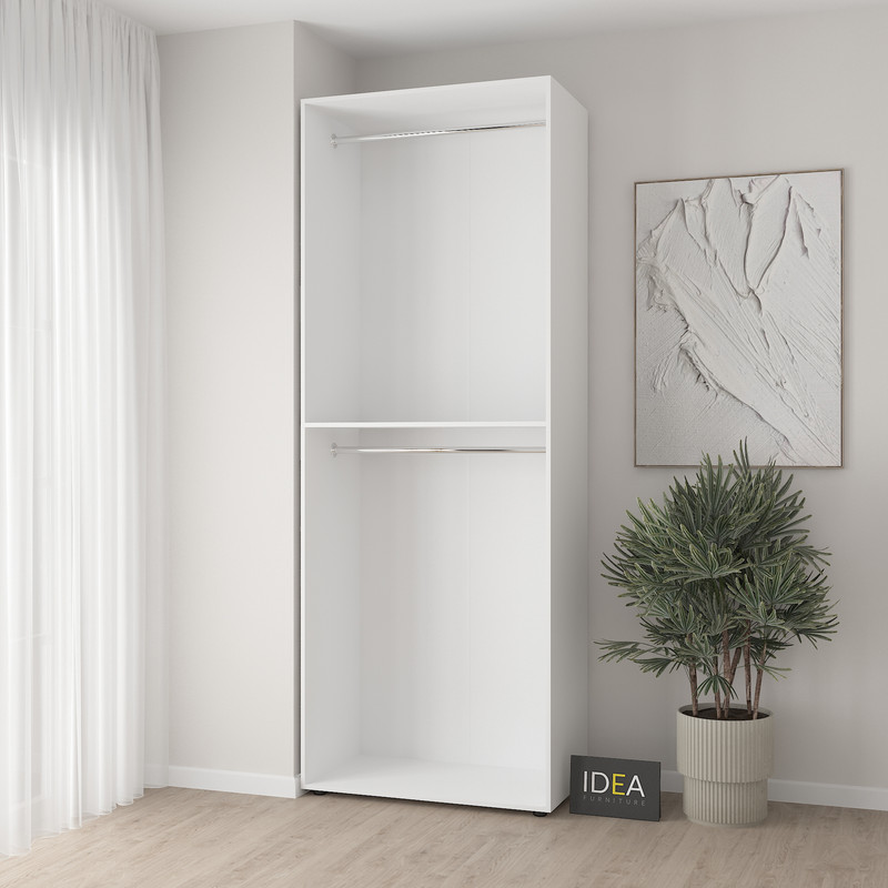 Шафа для одягу з двома штангами С-7.0 Білий