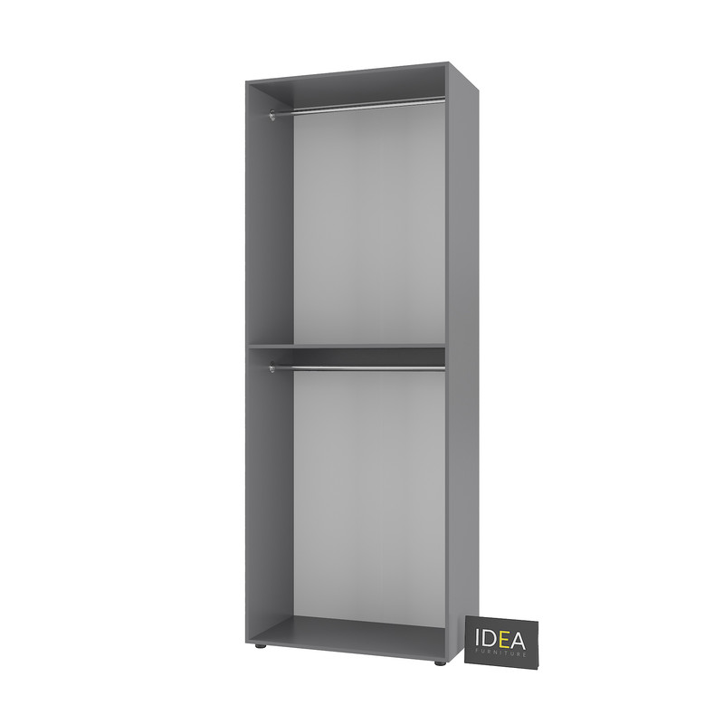 Шафа для одягу з двома штангами С-7.0 Антрацит