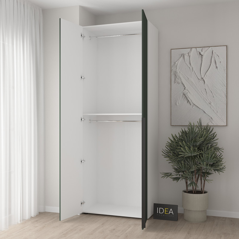 Шафа для одягу з двома штангами С-7.1 Білий - Камуфляж