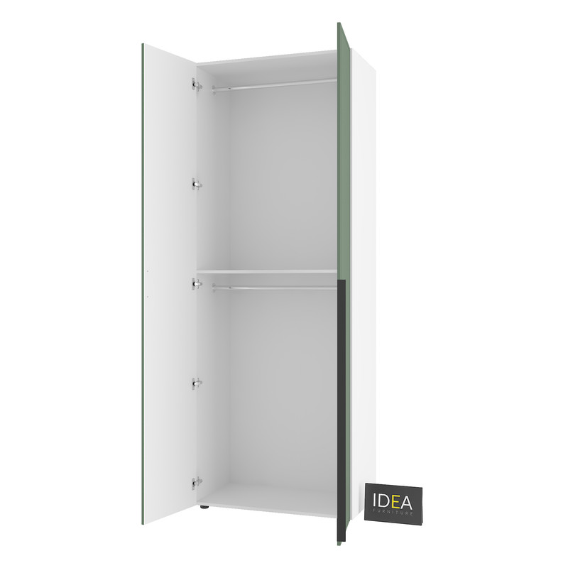 Шафа для одягу з двома штангами С-7.1 Білий - Камуфляж