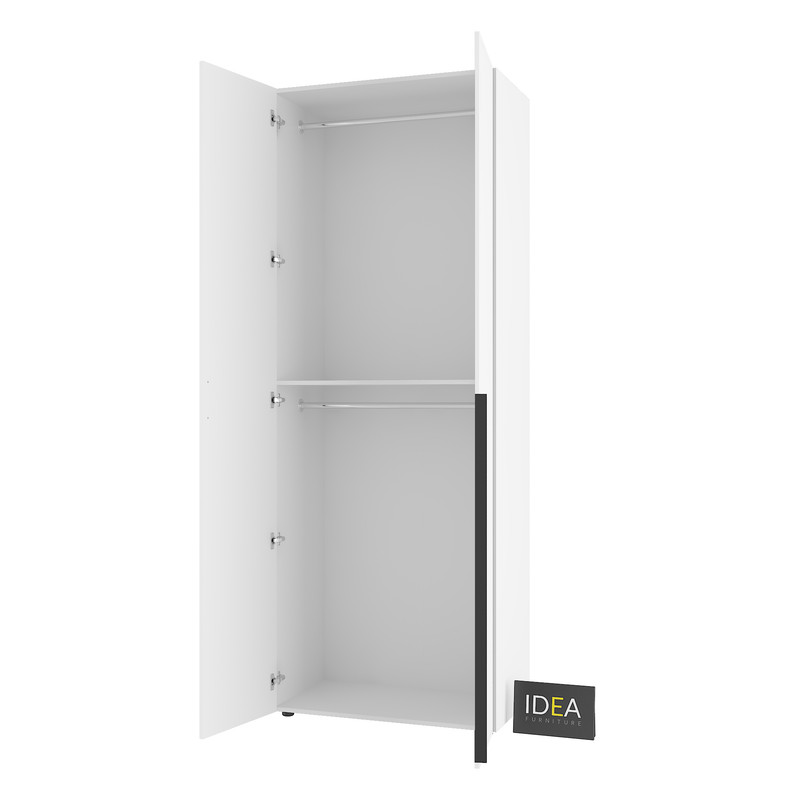Шафа для одягу з двома штангами С-7.1 Білий