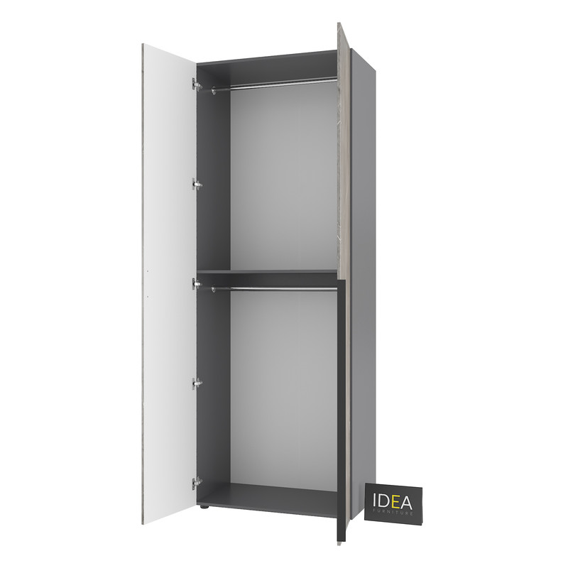 Шафа для одягу з двома штангами С-7.1 Антрацит-Юпітер