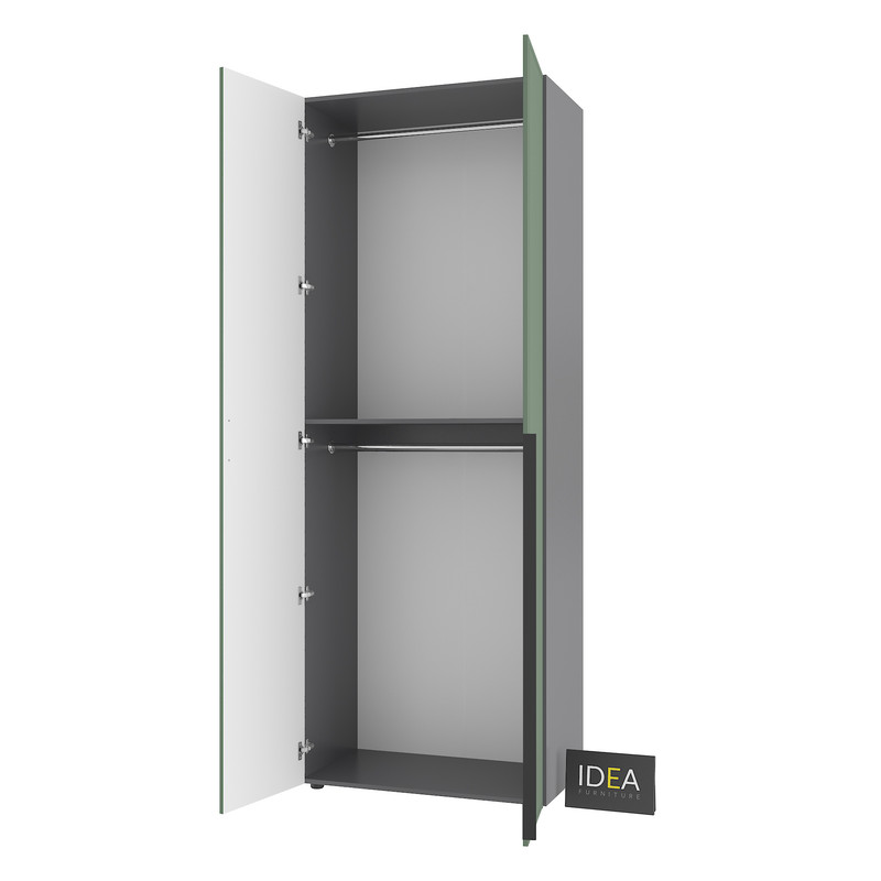 Шафа для одягу з двома штангами С-7.1 Антрацит - Камуфляж