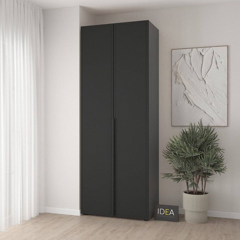 Шафа для одягу з двома штангами С-7.1 Антрацит-Чорний