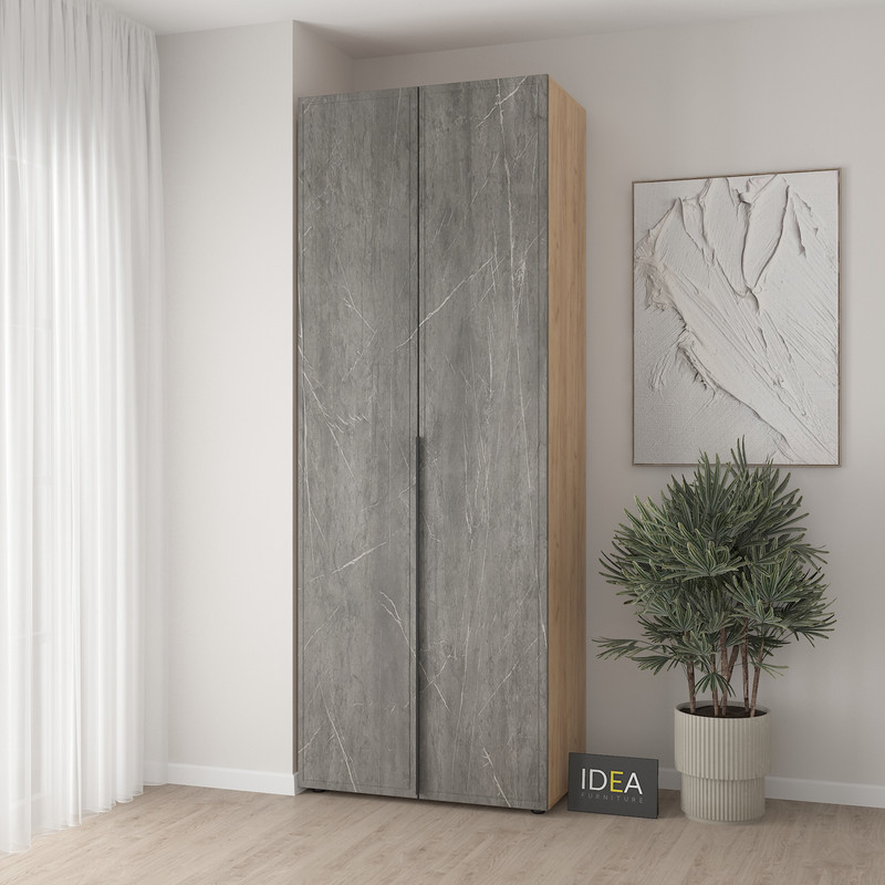 Шафа для одягу з двома штангами С-7.1 Дуб крафт-Юпітер