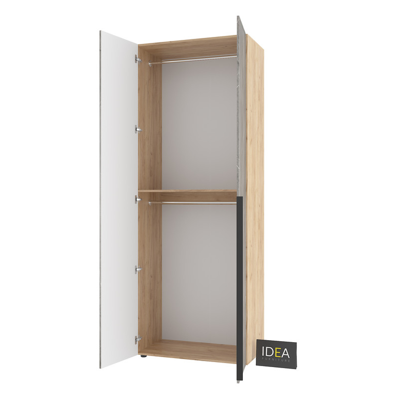 Шафа для одягу з двома штангами С-7.1 Дуб крафт-Юпітер