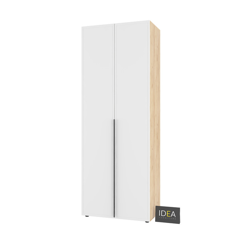 Шафа для одягу з двома штангами С-7.1 Дуб Крафт-Білий